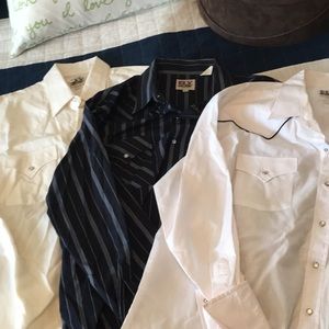 Vintage pearl snap shirts lot